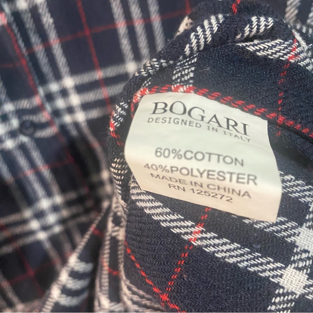 Tailor Vintage Men's  Plaid Flannel Button-up Long Sleeve Shirt XL - Picture 3 of 5